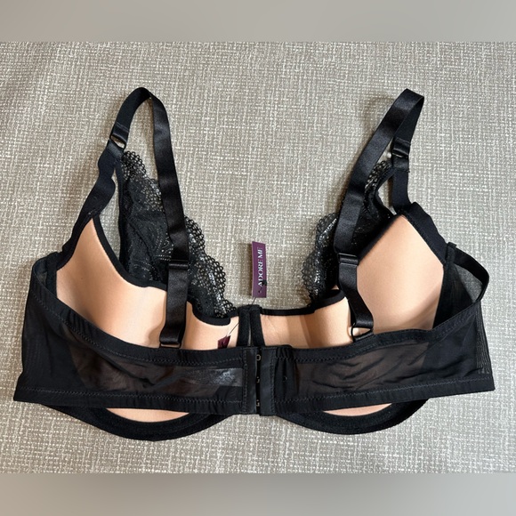 Adore Me Black Bra with Strap Detail - Picture 2 of 8